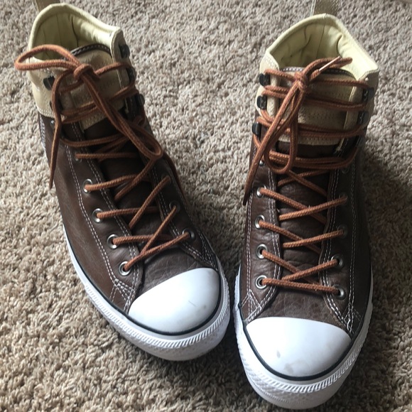 Converse Other - Vintage style Leather converse all stars